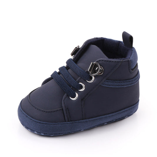 Spring and autumn new solid color casual soft-soled baby canvas shoes baby shoes toddler shoes 0-1 years old 2349