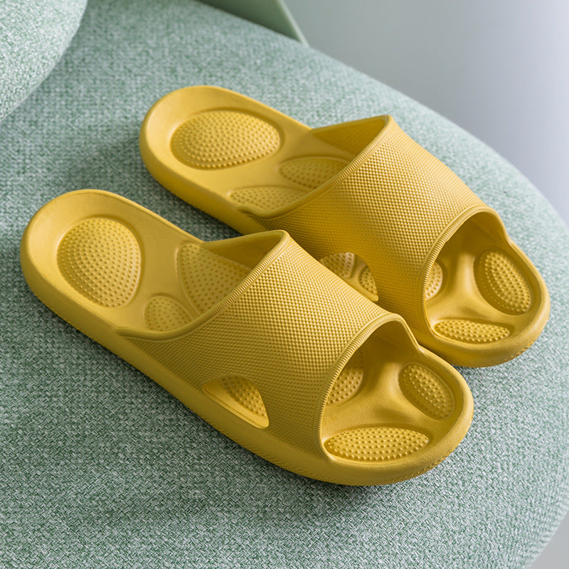 New style sandals and slippers women summer indoor home thick bottom high elastic couple sandals men's bathroom non-slip massage slippers