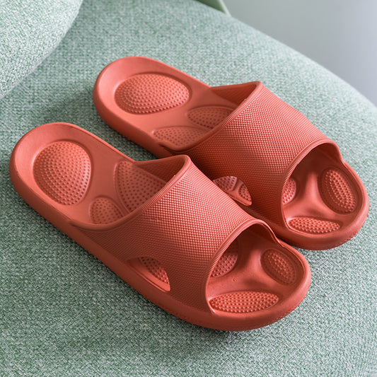 New style sandals and slippers women summer indoor home thick bottom high elastic couple sandals men's bathroom non-slip massage slippers