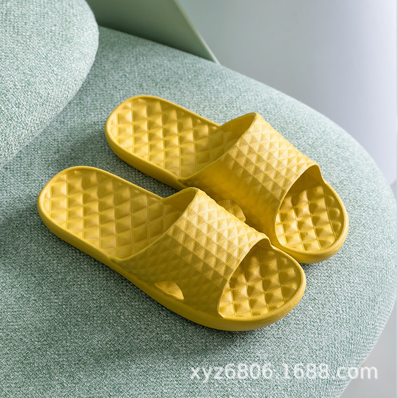 New style sandals and slippers women summer indoor home thick bottom high elastic couple sandals men's bathroom non-slip massage slippers
