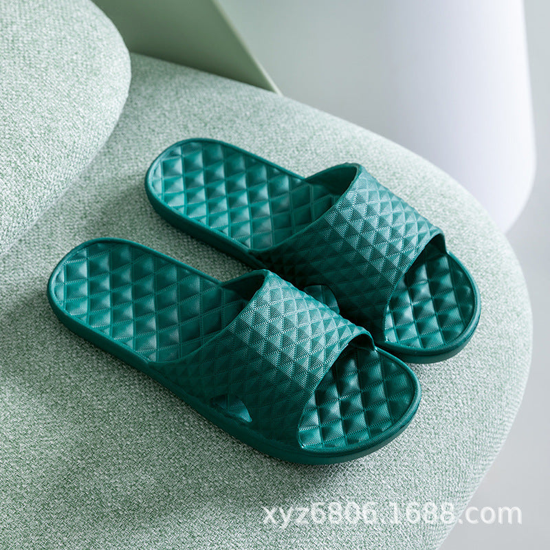 New style sandals and slippers women summer indoor home thick bottom high elastic couple sandals men's bathroom non-slip massage slippers