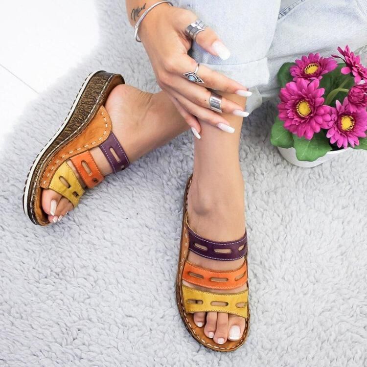 Wish new listing 2019 factory wholesale 40-43 size viscose shoes shoes women's shoes women's foreign trade