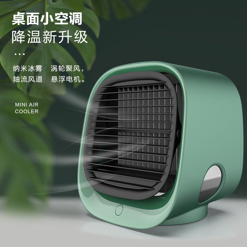 Mini Humidifying Air Cooler Portable Desktop Air Conditioning Fan USB Negative Ion Cooling Fan