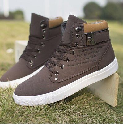 High tops fashion boots shoes Couple Vintage lace Martin men