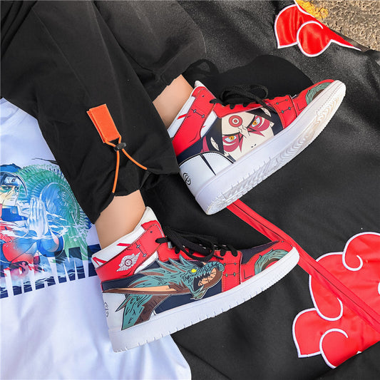 Naruto co-branded aj Air Force One 2020 spring and autumn trend student sports high-top shoes male V13