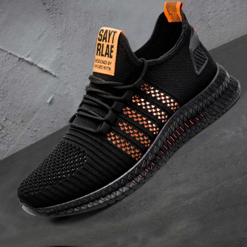 [Single mesh optional] Men's shoes breathable real fly woven sports casual shoes