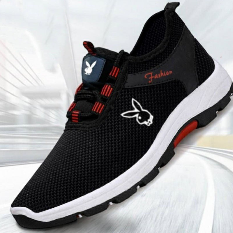 [Single mesh optional] Men's shoes breathable real fly woven sports casual shoes