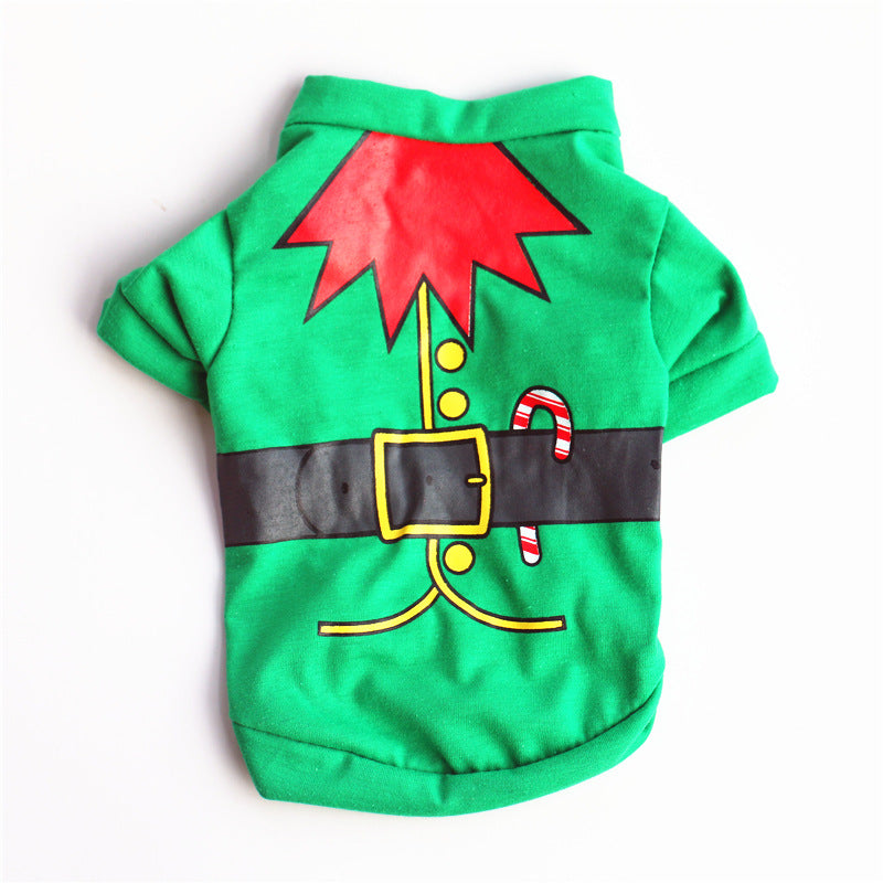 Factory Outlet Dog Clothes Christmas Clothing Classic Cotton T-shirt Teddy Bichon Hiromi