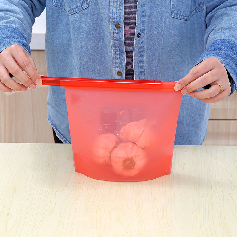 A2535 silicone fresh-keeping bag vacuum sealed bag food bag food storage bag fruit refrigerator storage