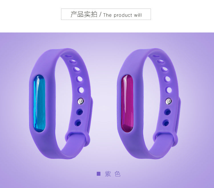 Cartoon mosquito repellent bracelet plant essential oil silicone infant anti-mosquito formula can be customized for children adult universal