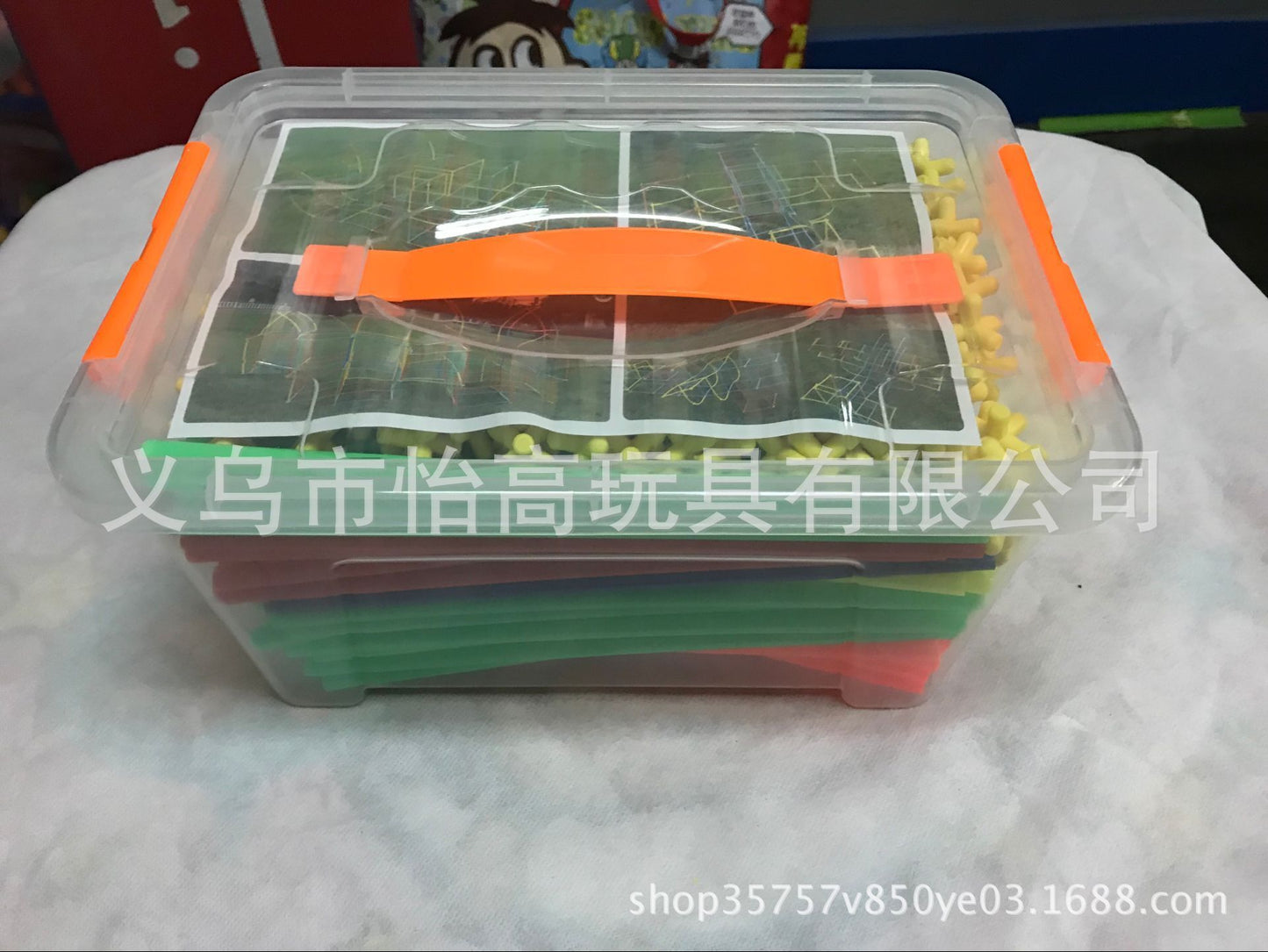 4D straw kindergarten spell inserting blocks children's educational toys creative diy Yiwu foreign trade toys