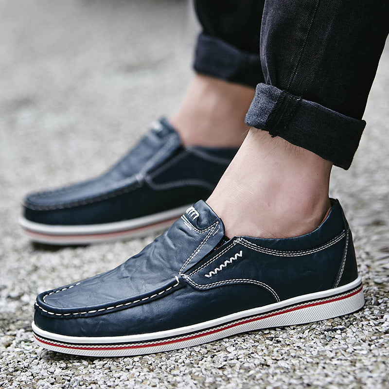 Spring style with suit shoes 45 large size white men's shoes 46 brown British casual shoes yellow leather shoes 47