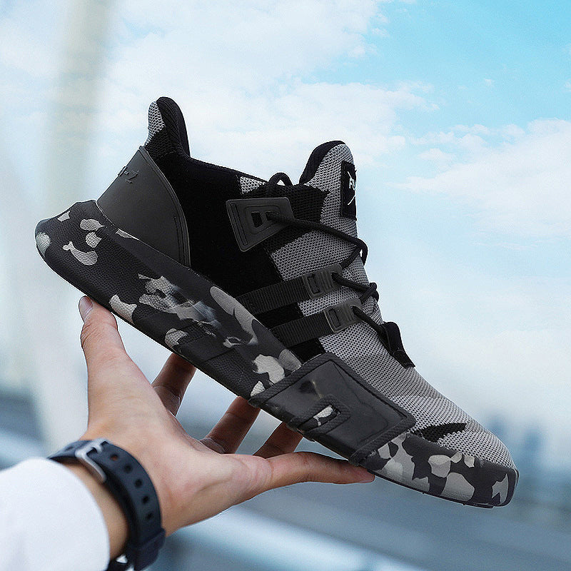 Shoes Men's Trendy Shoes Summer Wild Casual Sports Shoes Youth Trend Running Shoes Korean Breathable Student Camouflage Shoes
