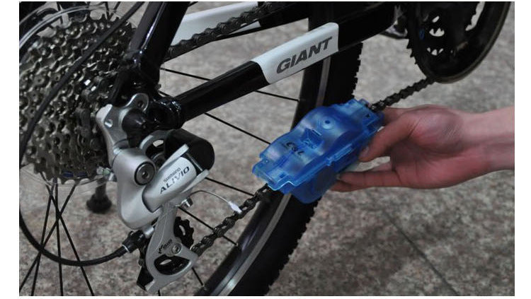 Portable Bicycle Chain Cleaner Bike Clean Machine Scrubber Wash Tool Mountain Road Bike Cycling Cleaning Kit