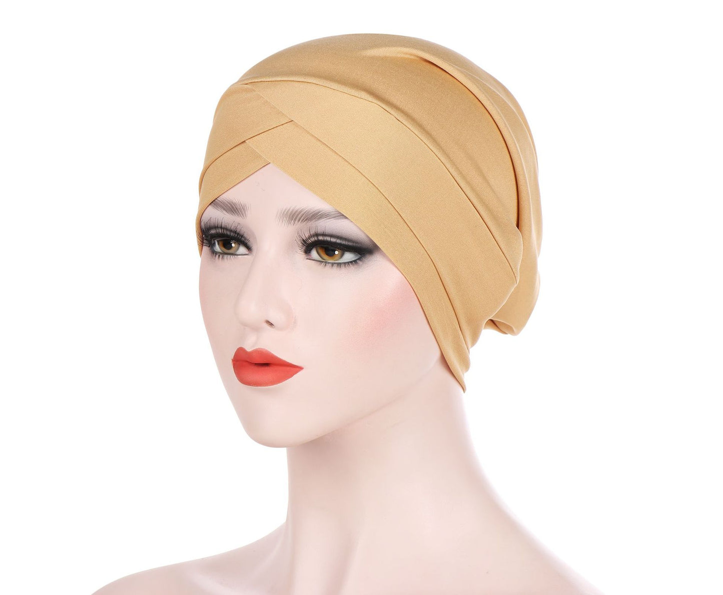 European and American Amazon new stretch cloth forehead cross Indian hat Modal turban hat Chemo hat