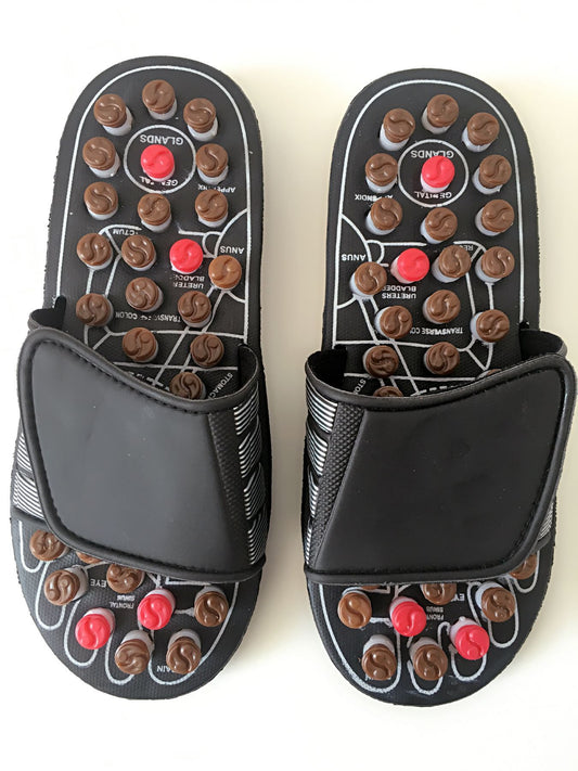 Spring massage shoes sole rotation health shoes indoor home sandals and slippers massage non-slip unisex