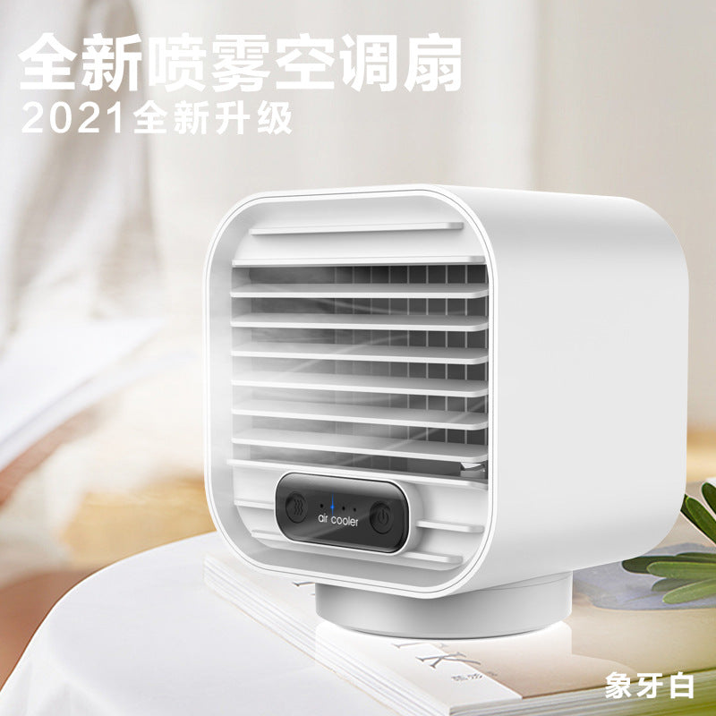 Mini Humidifying Air Cooler Portable Desktop Air Conditioning Fan USB Negative Ion Cooling Fan