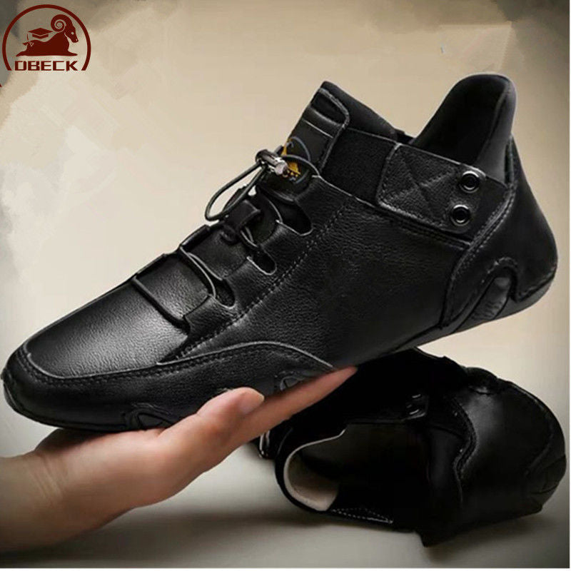 Dr. Ram 2021 new men's shoes winter plus velvet thickening casual high-top cotton shoes Martin boots men's