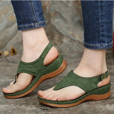 Amazon sandals women 2020 foreign trade large size flip-flops slope with casual flip-flops women's sandals and slippers sandals