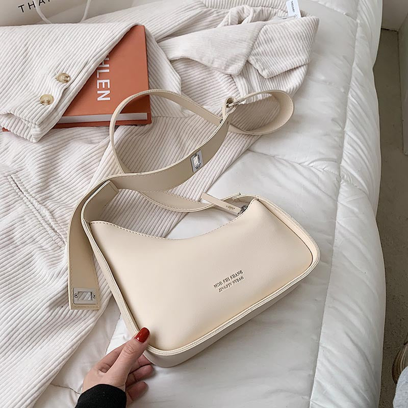 Pu Leather Adjustable Shoulder Strap Shoulder Bags for Women 2022 New Women's Handbags Casual Zipper Crossbody Bag Sac Epaule