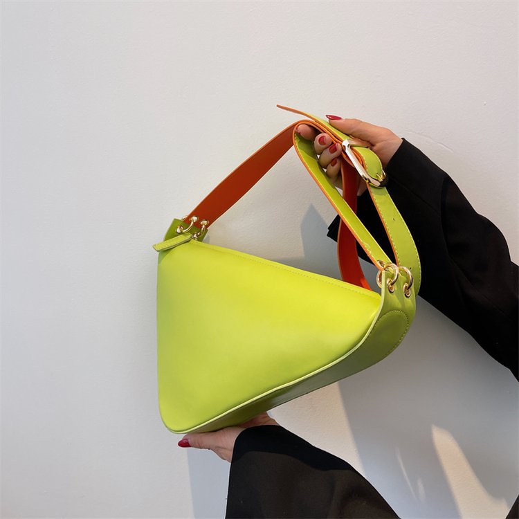 Women Small Triangle PU Leather Crossbody Sling Bags 2022 Summer Designer Brand Shoulder Side Bag Female Luxury Handbags