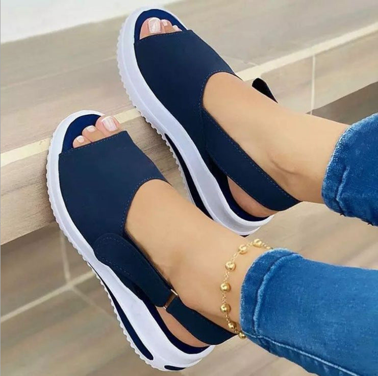 Independent station large size new platform sandals women 2021 new wish AliExpress ladies sandals cross-border