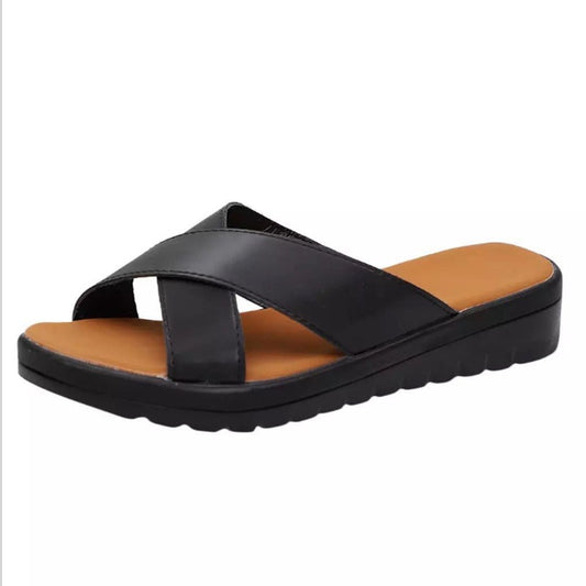 Wish new products foreign trade set of toe sandals and slippers female spot 2021 year-round supply cross-border source of large size ladies slippers