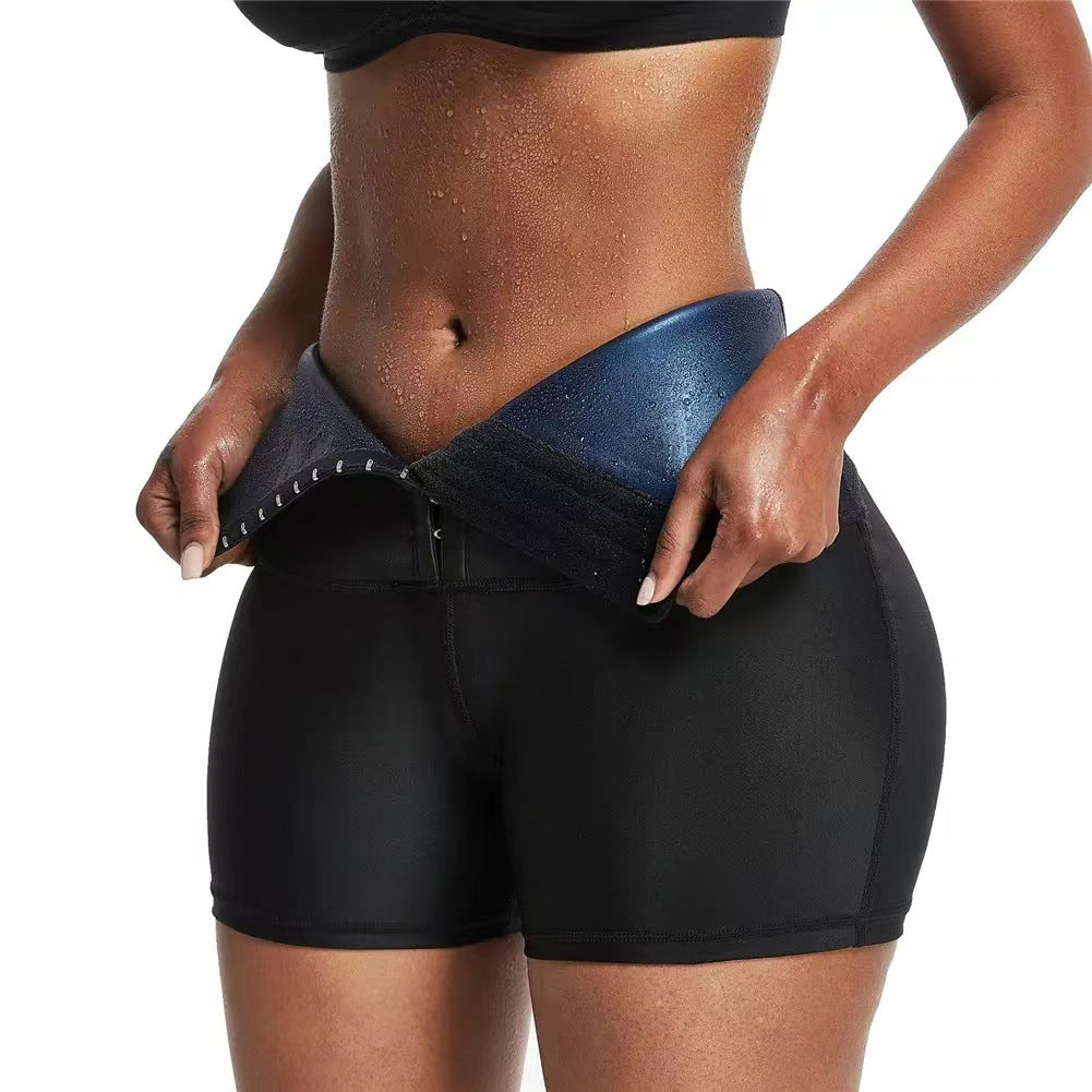 Cross-border sweat pants, European and American breasted belly shorts