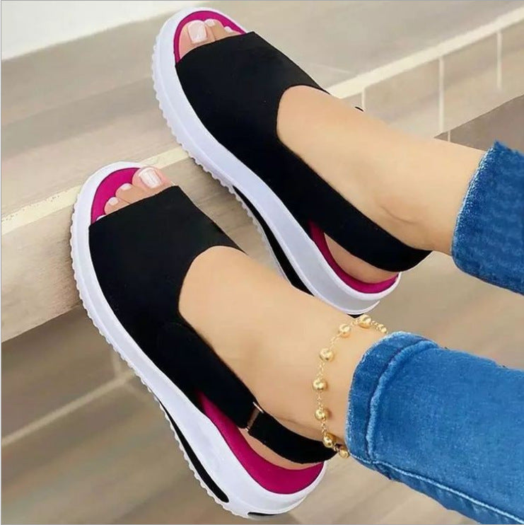 Independent station large size new platform sandals women 2021 new wish AliExpress ladies sandals cross-border