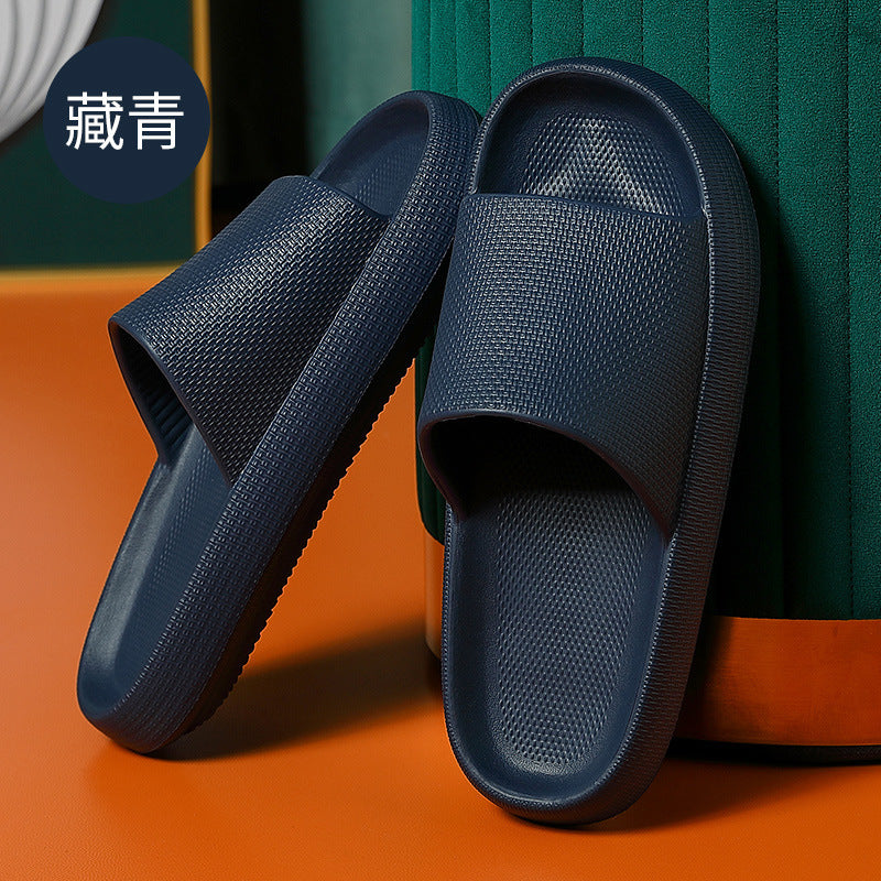 Summer sandals and slippers women's thick-soled home indoor and outdoor wear deodorant bathroom bath non-slip home couple slippers for men