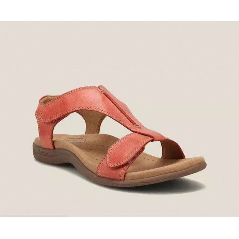 foreign trade new spot Amazon cross-border thick bottom wedge women's shoes Velcro buckle strap sandals women
