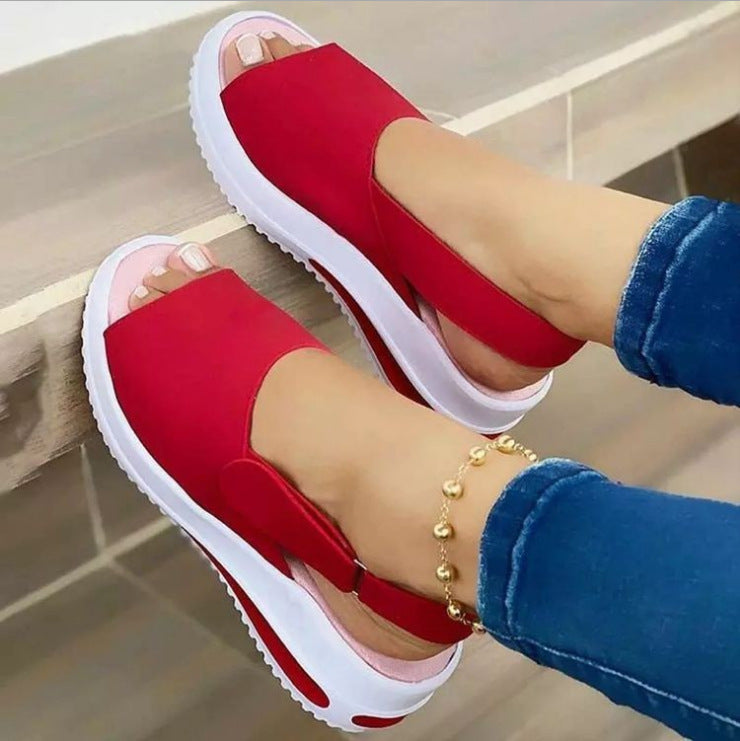 Independent station large size new platform sandals women 2021 new wish AliExpress ladies sandals cross-border