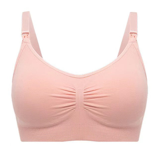 Cross-border pregnant women's underwear front buckle large size non-wire breastfeeding bra, gather adjustment type nursing bra underwear women