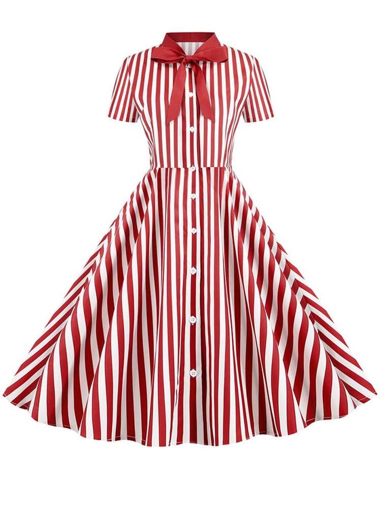 Summer Dress 2022 Women Elegant Vintage Short Sleeve