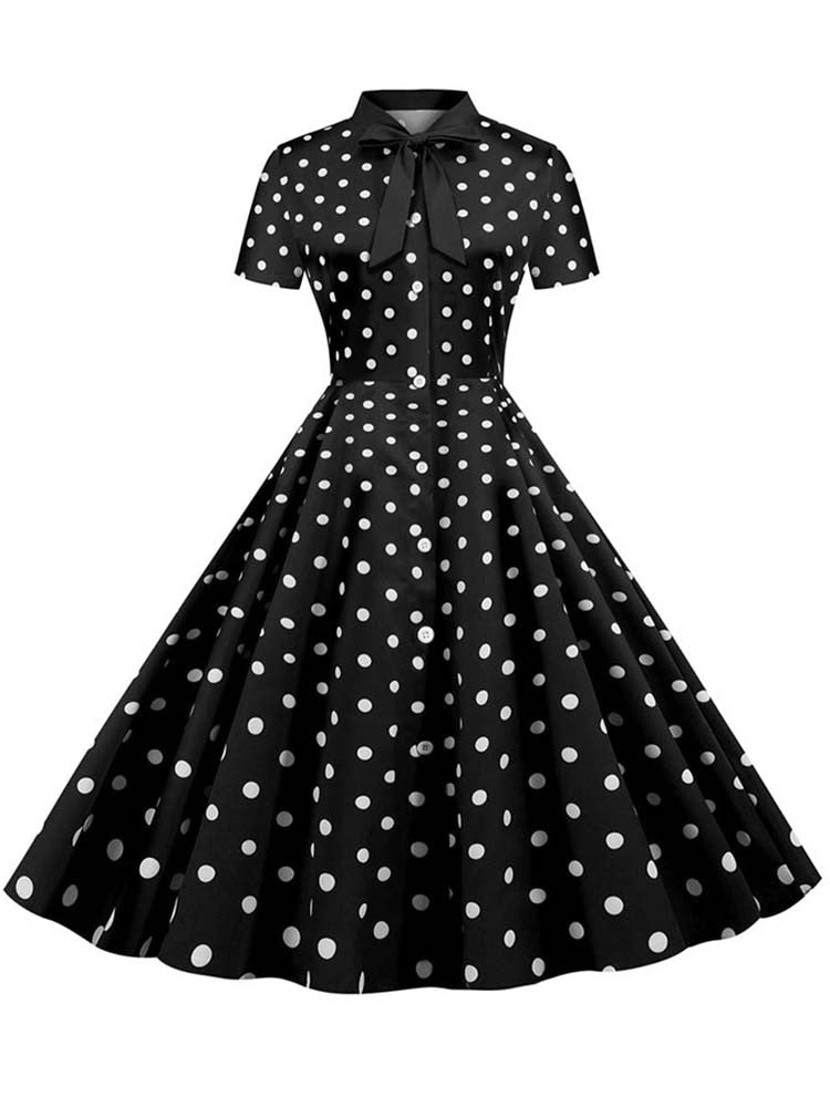 Summer Dress 2022 Women Elegant Vintage Short Sleeve