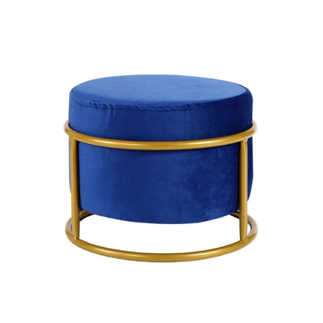 Height Adjustable ! Nordic Luxury Living Room Stool Flannel Chair Cover Solid Color