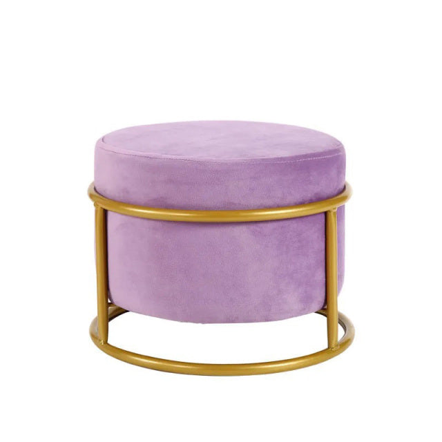 Height Adjustable ! Nordic Luxury Living Room Stool Flannel Chair Cover Solid Color