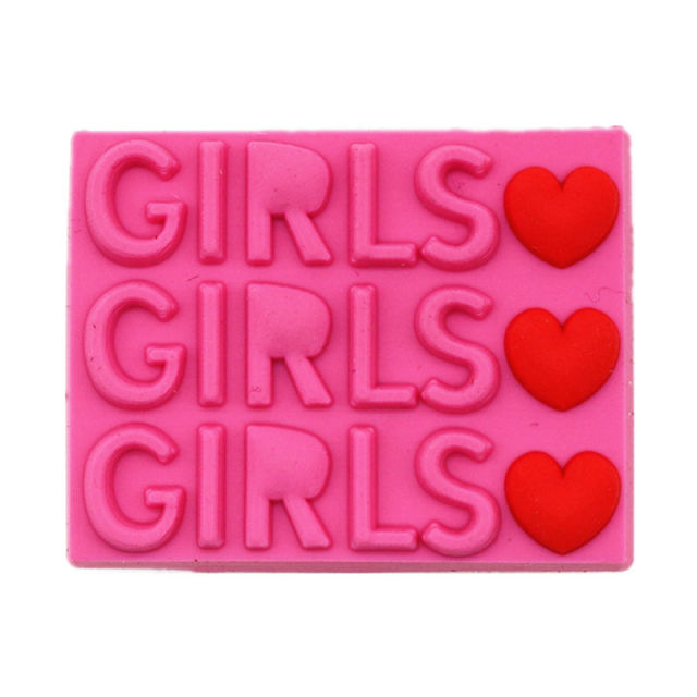 23 Kinds of Fashion Sweet Style Shoe Charms Accessories Cute Girl Series PVC Shoe Decoration for Croc jibz Kids Party X-mas Gift