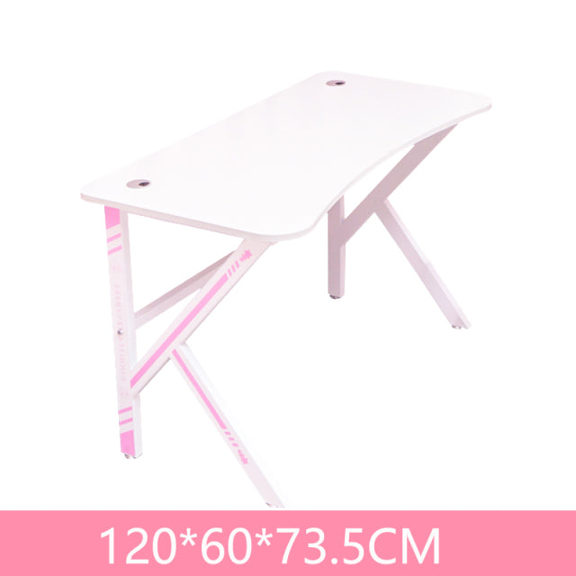 New pink computer desk chair combination,office desktop,white PC desk,gaming desk chair set,live laptop desk,girls Gamer Table