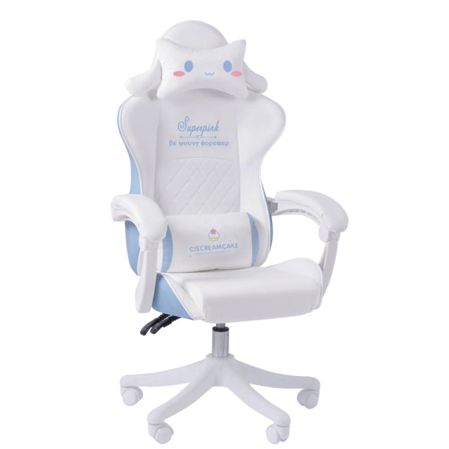 New pink computer desk chair combination,office desktop,white PC desk,gaming desk chair set,live laptop desk,girls Gamer Table