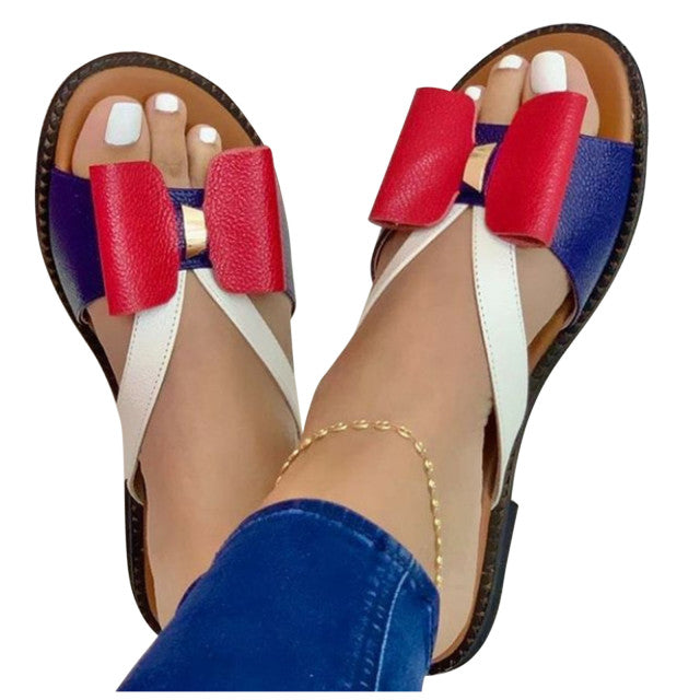 Summer Women Slippers Cute Butterfly-Knot Casual Sandals Lady Slides Shoes