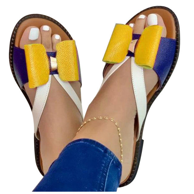 Summer Women Slippers Cute Butterfly-Knot Casual Sandals Lady Slides Shoes