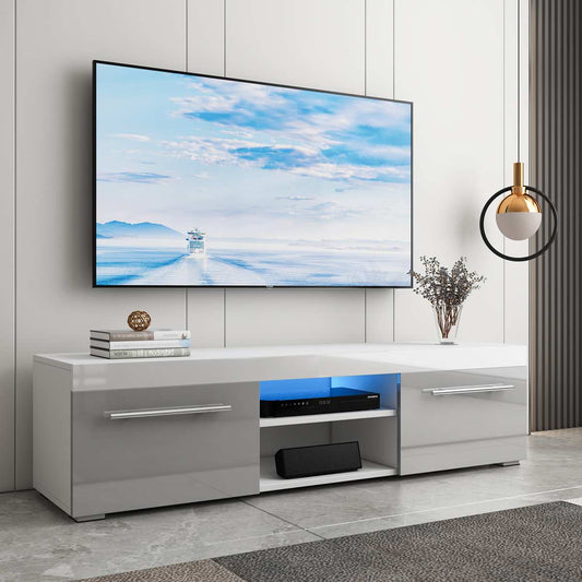 51Inch High Gloss Luxurious TV Unit Cabinet Modern Minimalist LED TV Stand Living Room Furniture TV Table Home Furnishings