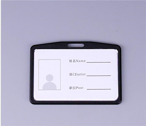 Fashion Card Cover Women Aluminum Alloy Work Name Card Holders Business Work Card ID Badge Lanyard Holder Metal Bags Case