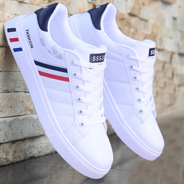 White vulcanized sneakers boys cheap flat comfortable shoes men autumn spring 2022 fashion sneakers