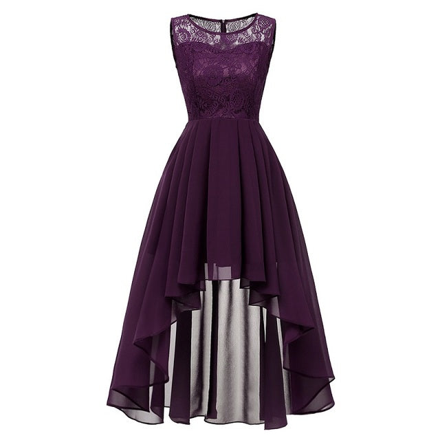2022 wedding party dress prom gown fashion clothing Front short long back dark blue halter Bow Bridesmaid Dresses