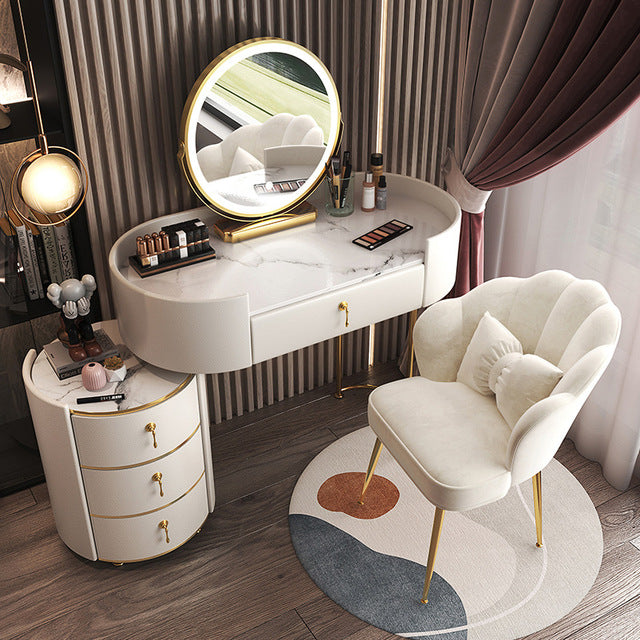 Dressing Table Bedroom Modern Minimalist Multifunctional Storage Cabinet Makeup Cabinet Bedroom Furniture Home Furniture Vanity