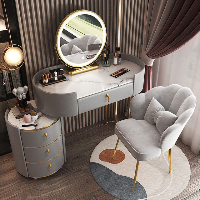 Dressing Table Bedroom Modern Minimalist Multifunctional Storage Cabinet Makeup Cabinet Bedroom Furniture Home Furniture Vanity