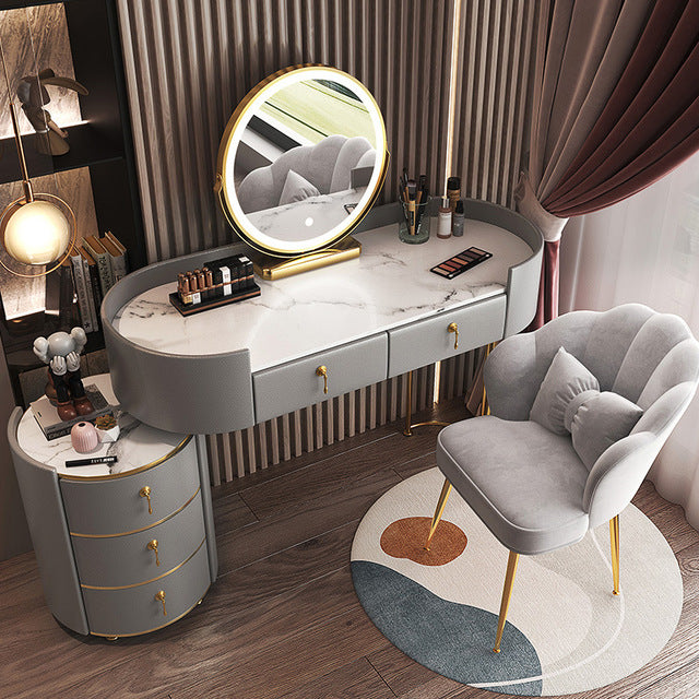 Dressing Table Bedroom Modern Minimalist Multifunctional Storage Cabinet Makeup Cabinet Bedroom Furniture Home Furniture Vanity