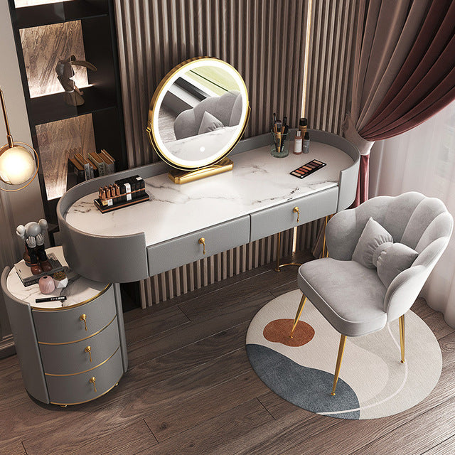 Dressing Table Bedroom Modern Minimalist Multifunctional Storage Cabinet Makeup Cabinet Bedroom Furniture Home Furniture Vanity